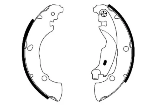 Mintex Rear Brake Shoe Set For Fiat Brava Bravo Marea