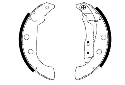 Mintex Rear Brake Shoe Set For Citroën Peugeot 306 Xsara Zx