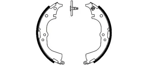 Mintex Rear Brake Shoe Set For Toyota Vw 4 Runner Granvia Hiace Hilux Taro