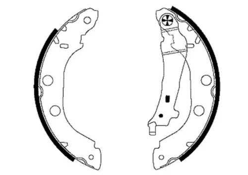 Mintex Rear Brake Shoe Set For Nissan Renault Bluebird Kangoo Kubistar Primera