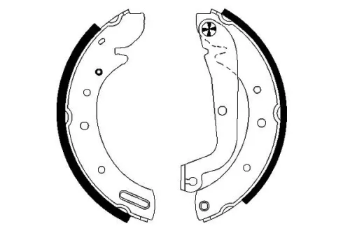 Mintex Rear Brake Shoe Set For Ford Ldv Nissan Cub Maverick Terrano Ii Terrano I