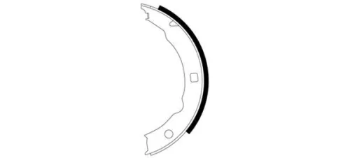 Mintex Rear Brake Shoe Set Parking Brake For Peugeot 406 607