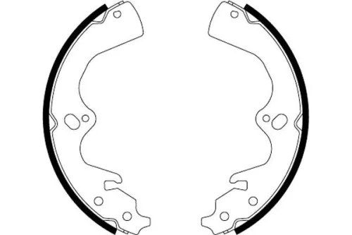 Mintex Rear Brake Shoe Set For Kia Retona Sportage