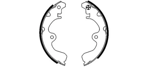 Mintex Rear Brake Shoe Set For Toyota Corsa Paseo Starlet Tercel