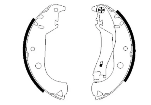 Mintex Rear Brake Shoe Set For Cadillac Fiat Cts Doblo Siena Strada