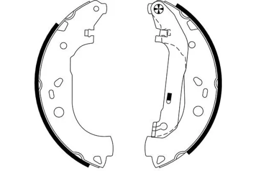 Mintex Rear Brake Shoe Set For Ford Tourneo Connect Transit Connect
