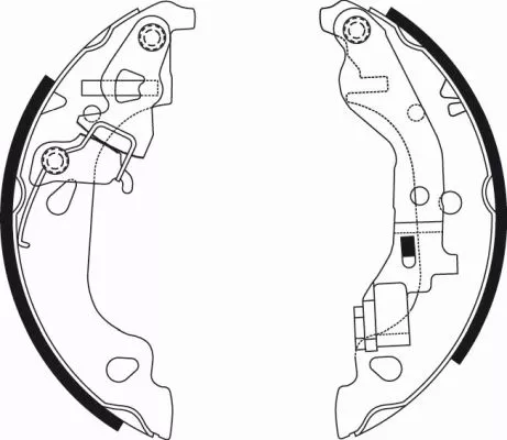 Mintex Rear Brake Shoe Set For Fiat Zastava 10 Punto