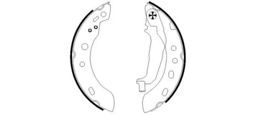 Mintex Rear Brake Shoe Set For Nissan Cube Micra