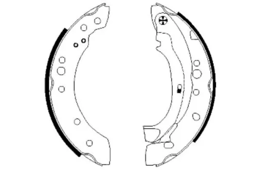 Mintex Rear Brake Shoe Set For Citroën Peugeot 1007 C2 C2 Enterprise C3
