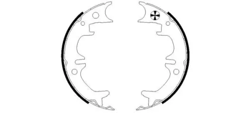 Mintex Rear Brake Shoe Set Parking Brake For Daihatsu Lexus Toyota Altis Avensis