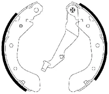 Mintex Rear Brake Shoe Set For Chevrolet Daewoo Holden Opel Pontiac Vauxhall Vin