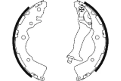 Mintex Rear Brake Shoe Set For Dodge Hyundai Kia Kia (Dyk) Accent Attitude Cerat