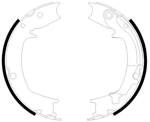 Mintex Rear Brake Shoe Set Parking Brake For Hyundai Hyundai (Beijing) Kia Ssang