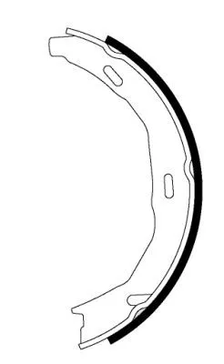 Mintex Rear Brake Shoe Set Parking Brake For Mercedes-benz C-class E-class