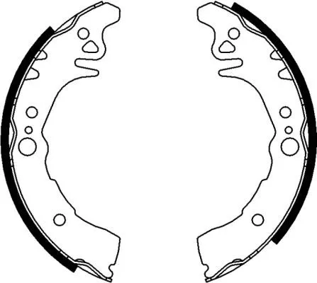 Mintex Rear Brake Shoe Set For Daihatsu Subaru Justy Sirion