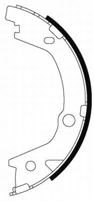 Mintex Rear Brake Shoe Set Parking Brake For Hyundai Inokom Kia Magentis Matrix 