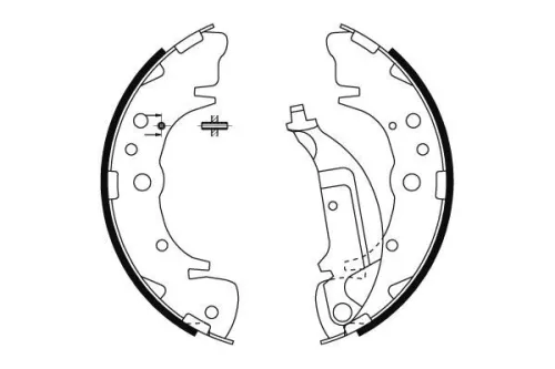 Mintex Rear Brake Shoe Set For Hyundai Kia Naza Carnival Ria Santa Fé