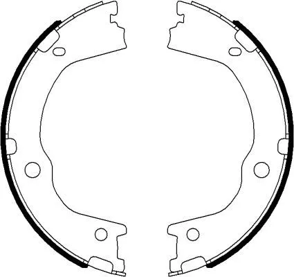 Mintex Rear Brake Shoe Set Parking Brake For Hyundai Kg Mobility Kia Ssangyong A