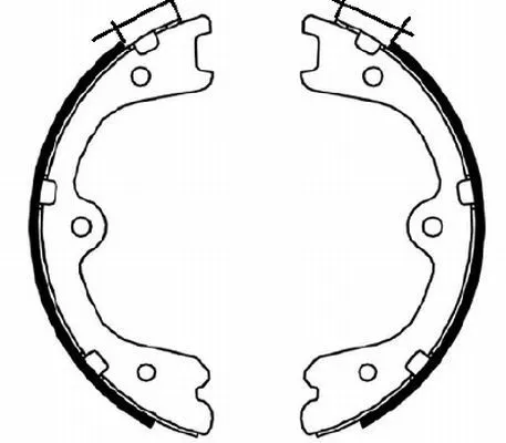 Mintex Rear Brake Shoe Set Parking Brake For Infiniti Nissan Nissan (Dfac) Elgra