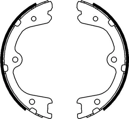 Mintex Rear Brake Shoe Set Parking Brake For Infiniti Mercedes-benz Nissan Renau