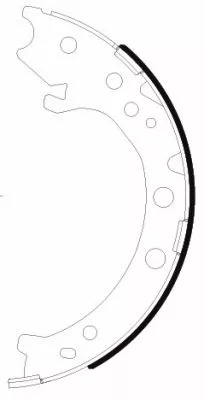 Mintex Rear Brake Shoe Set Parking Brake For Acura Honda Honda (Gac) Cr-v Elysio