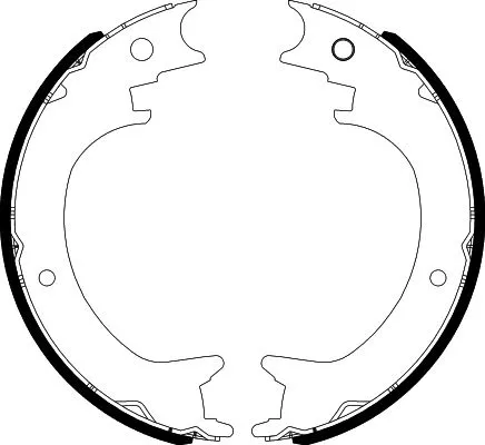 Mintex Rear Brake Shoe Set Parking Brake For Mitsubishi Pajero Pajero Classic Pa