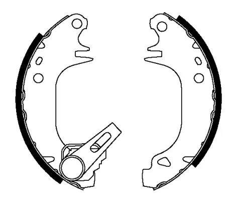 Mintex Rear Brake Shoe Set For Citroën Dallas Peugeot 106 106 Van 205 309 Ax Fun