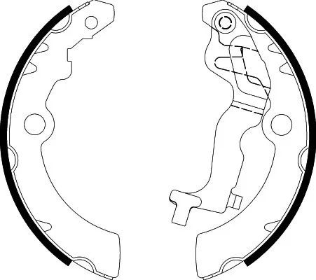 Mintex Rear Brake Shoe Set For Maruti Suzuki Nissan Suzuki A-star Alto Pixo