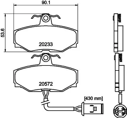 Mintex Rear Brake Pads Set For Daimler Jaguar Xj Xj 40 81 Xj220 Xjsc