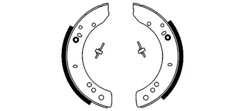 Mintex Rear Brake Shoe Set For Land Rover Volvo 110/127 90 C303 Defender