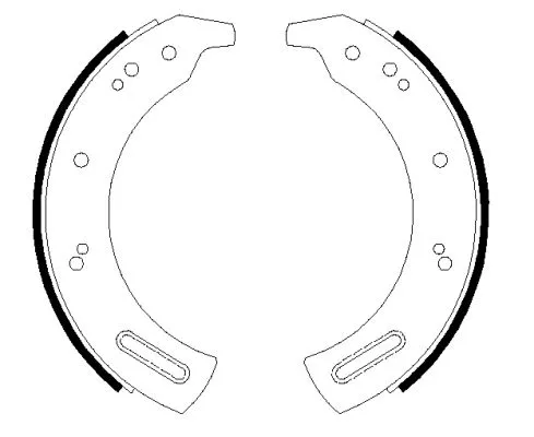 Mintex Front Brake Shoe Set For Aro Carbodies Land Rover 10 90 Fl2 Fx4 Fx4r Fx4s