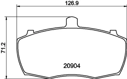 Mintex Front Brake Pads Set For Land Rover Ldv 200 400 Convoy Freight Rover Sher