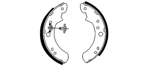 Mintex Rear Brake Shoe Set For Ford P 100 Transit