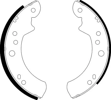 Mintex Rear Brake Shoe Set For Carbodies Lti Fl2 Fx Fairway Fx4 Fx4s Tx