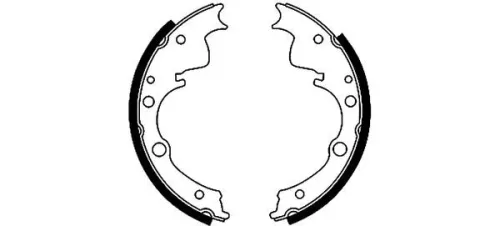 Mintex Rear Brake Shoe Set For Daf Iveco Ldv 200 400 400-serie Convoy Daily