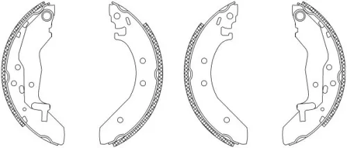 Mintex Rear Brake Shoe Set For Honda Mg Rover 200 400 45 Concerto Mg Zs