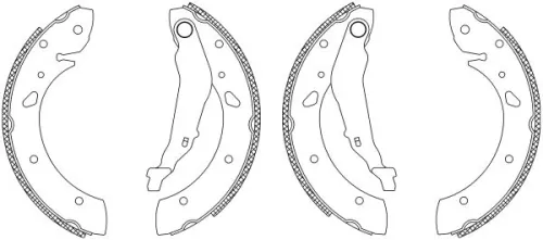 Mintex Rear Brake Shoe Set For Toyota Avensis Corona