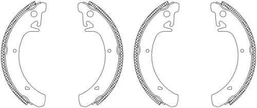 Mintex Rear Brake Shoe Set For Lada Moskvich 110 111 112 2141 Aleko Samara