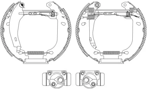 Mintex Rear Brake Shoe Set For Citroën Zx