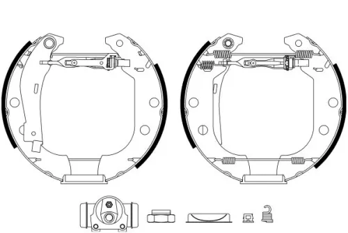 Mintex Rear Brake Shoe Set For Citroën Zx