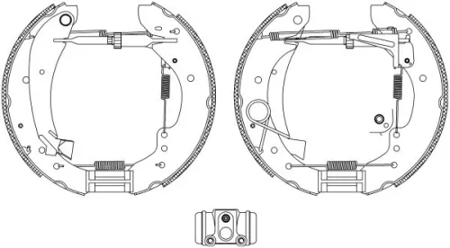 Mintex Rear Brake Shoe Set For Citroën Fiat Ducato Jumper