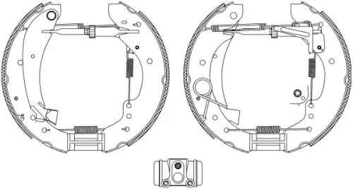 Mintex Rear Brake Shoe Set For Citroën Fiat Ducato Jumper