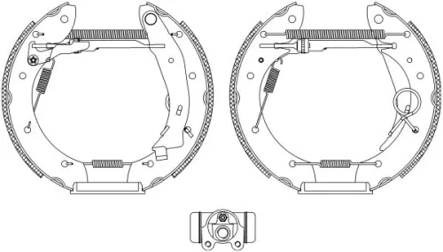 Mintex Rear Brake Shoe Set For Citroën Peugeot Berlingo / Berlingo First Partner