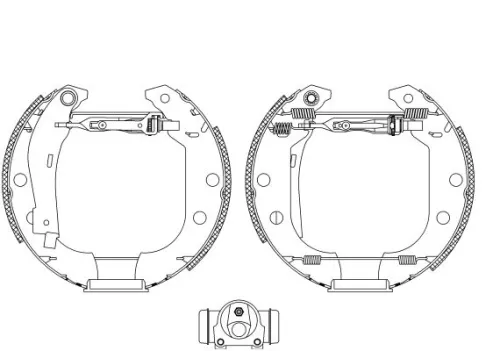 Mintex Rear Brake Shoe Set For Citroën Peugeot 306 Xsara