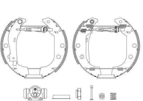 MINTEX MINTEX MSP181 Mintex Rear Brake Shoe Set For Citroën Peugeot 306 Xsara 