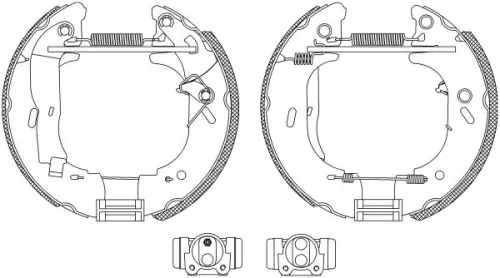 Mintex Rear Brake Shoe Set For Opel Renault Vauxhall Master Movano