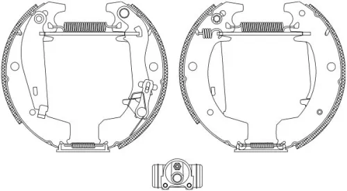 Mintex Rear Brake Shoe Set For Renault Trafic