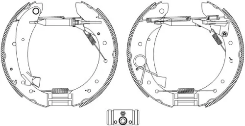 Mintex Rear Brake Shoe Set For Citroën Peugeot Expert Expert Tepee Jumpy