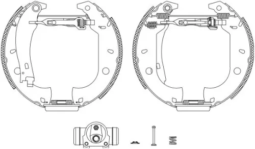 Mintex Rear Brake Shoe Set For Alfa Romeo Fiat 145 146 Tempra Tipo