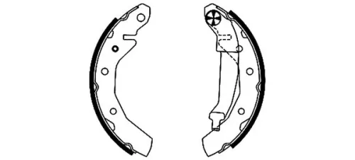 Mintex Rear Brake Shoe Set For Chevrolet Daewoo Fso Pontiac Ravon Matiz Spark